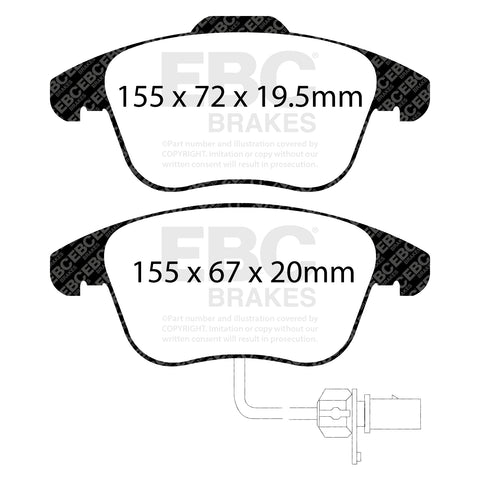 EBC Brakes Pad  and  Disc Kit (PD01KF113)