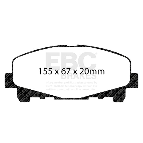 EBC Greenstuff 2000 Series Sport Brake Pad Set (DP21999)