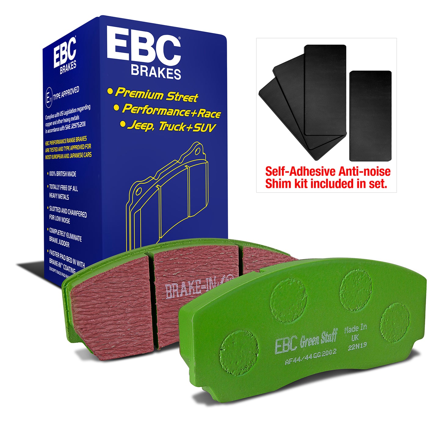 EBC Greenstuff 2000 Series Sport Brake Pad Set (DP2002)