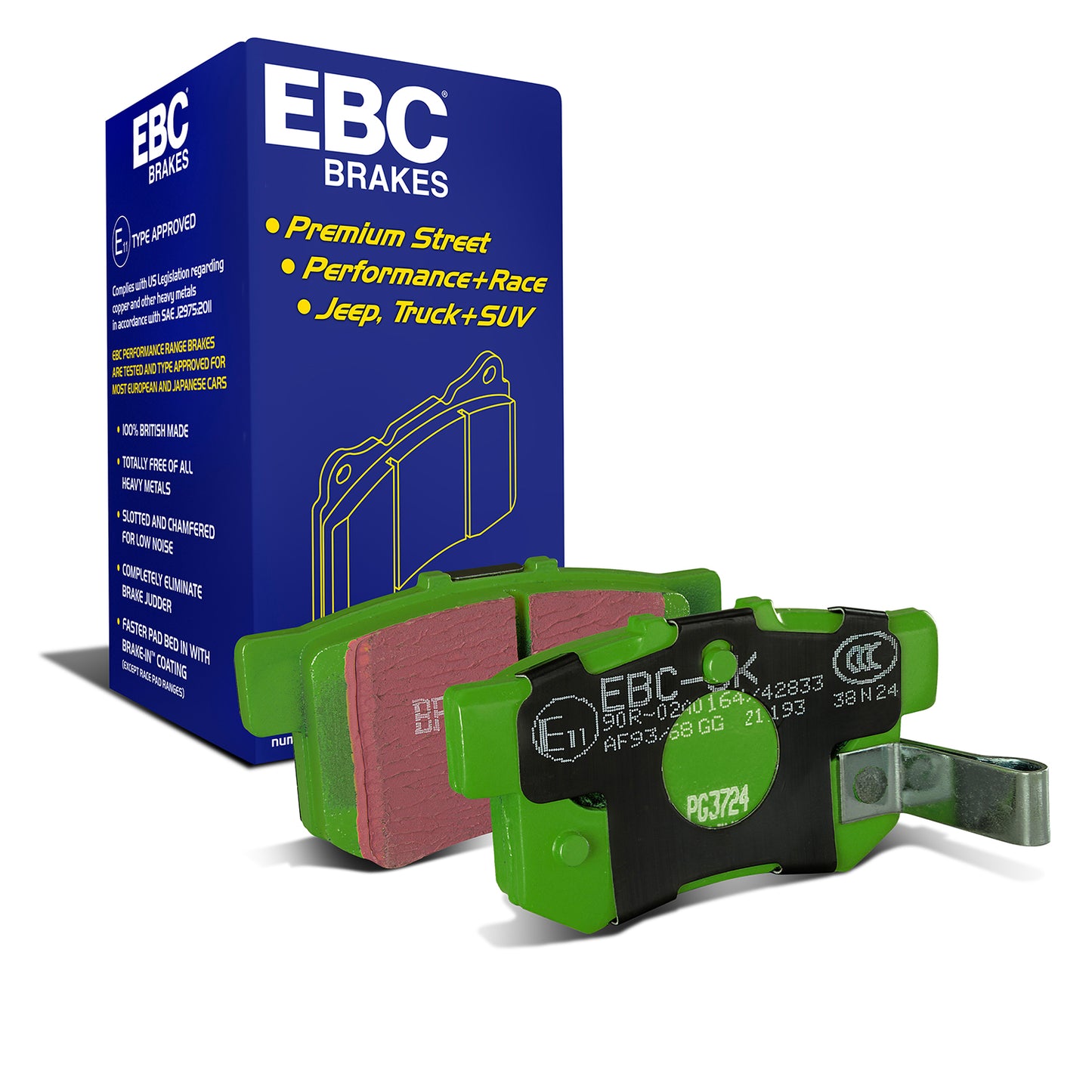 EBC Greenstuff 2000 Series Sport Brake Pad Set (DP21193)