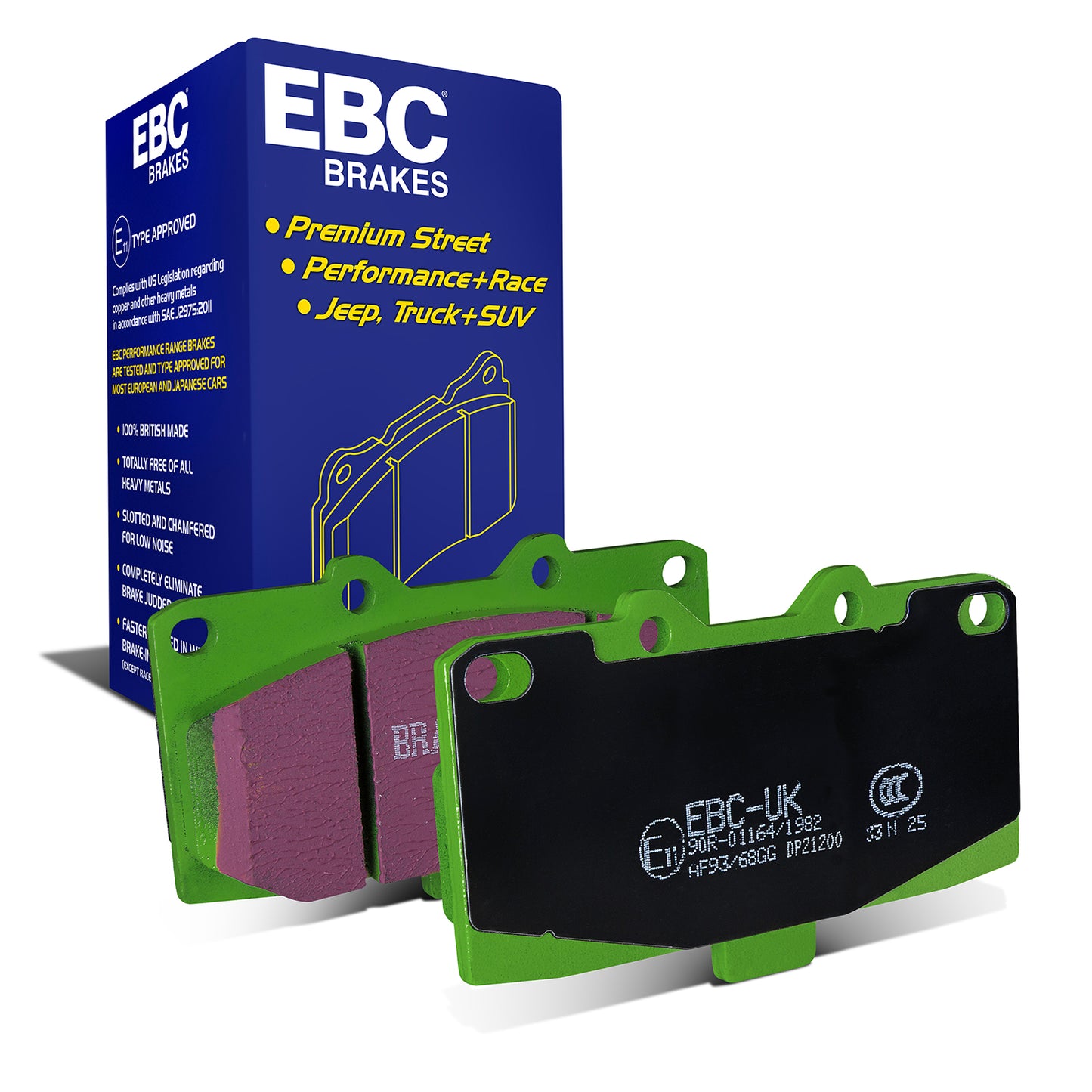 EBC Greenstuff 2000 Series Sport Brake Pad Set (DP21200)
