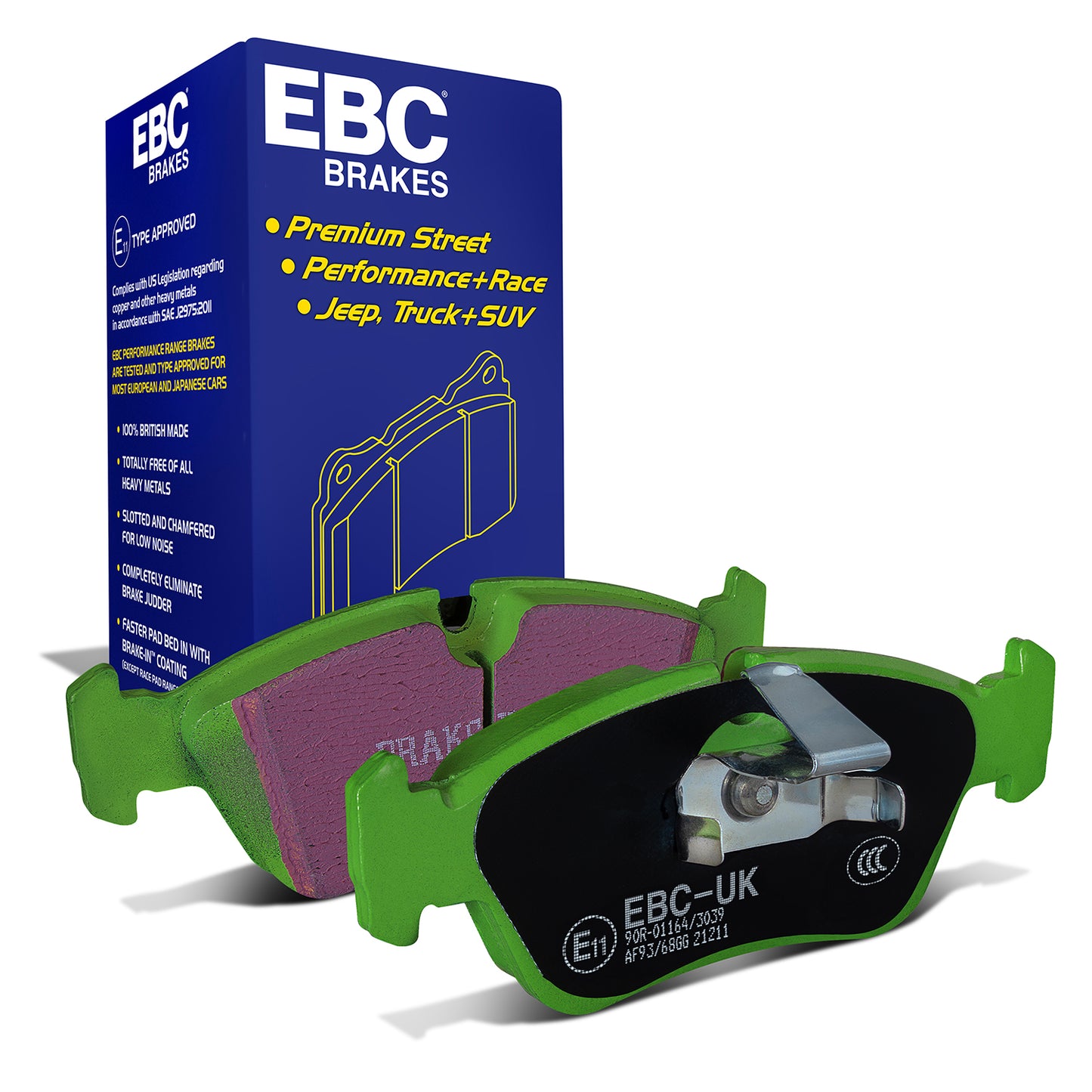 EBC Greenstuff 2000 Series Sport Brake Pad Set (DP21211)