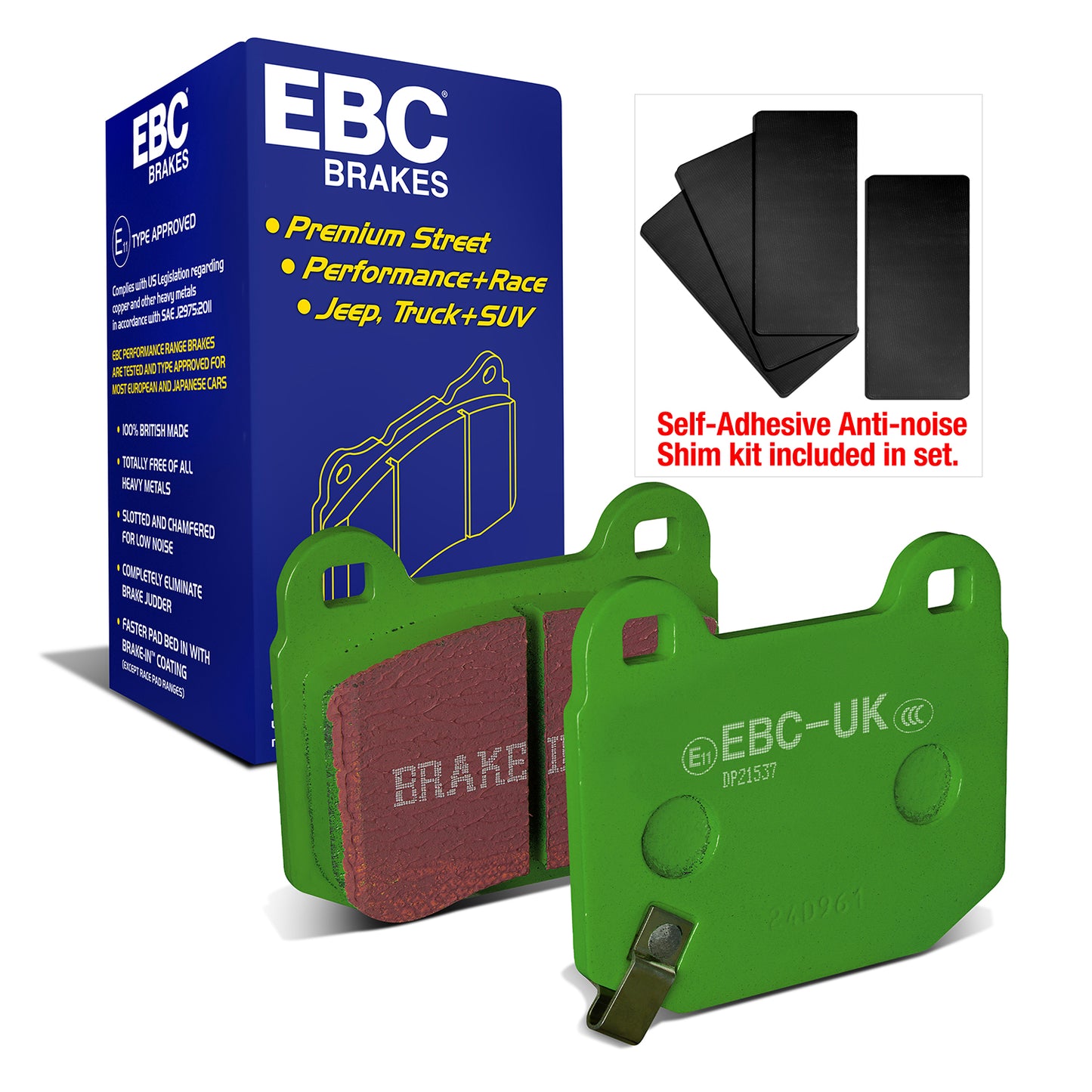 EBC Greenstuff 2000 Series Sport Brake Pad Set (DP21537)