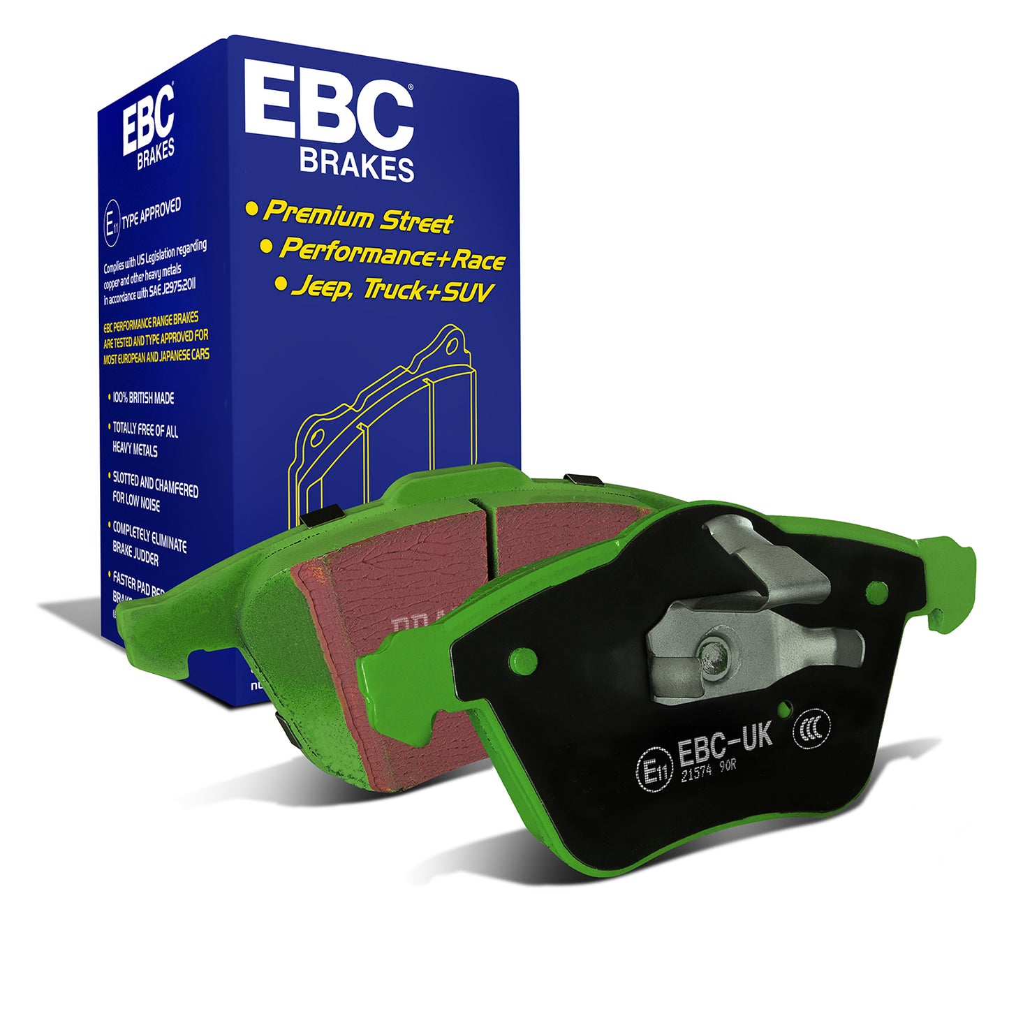 EBC Greenstuff 2000 Series Sport Brake Pad Set (DP21574)