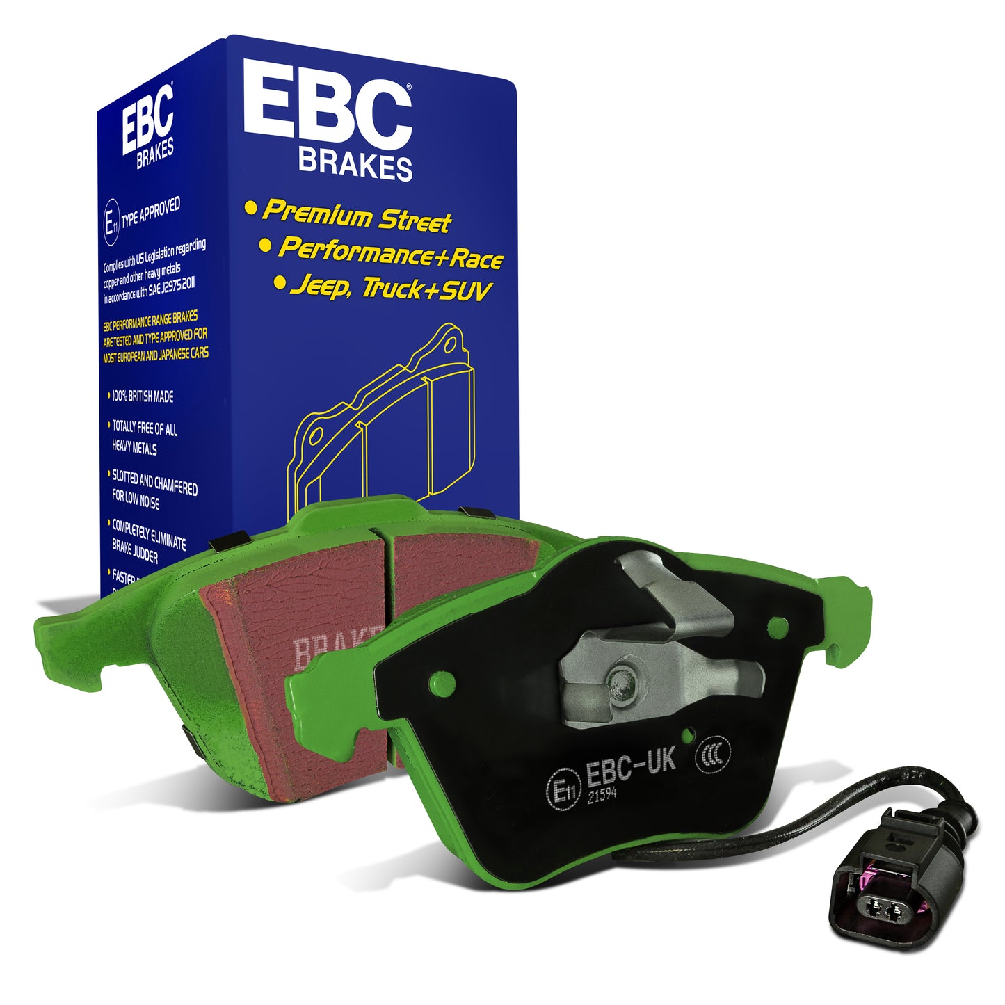 EBC Greenstuff 2000 Series Sport Brake Pad Set (DP21594)