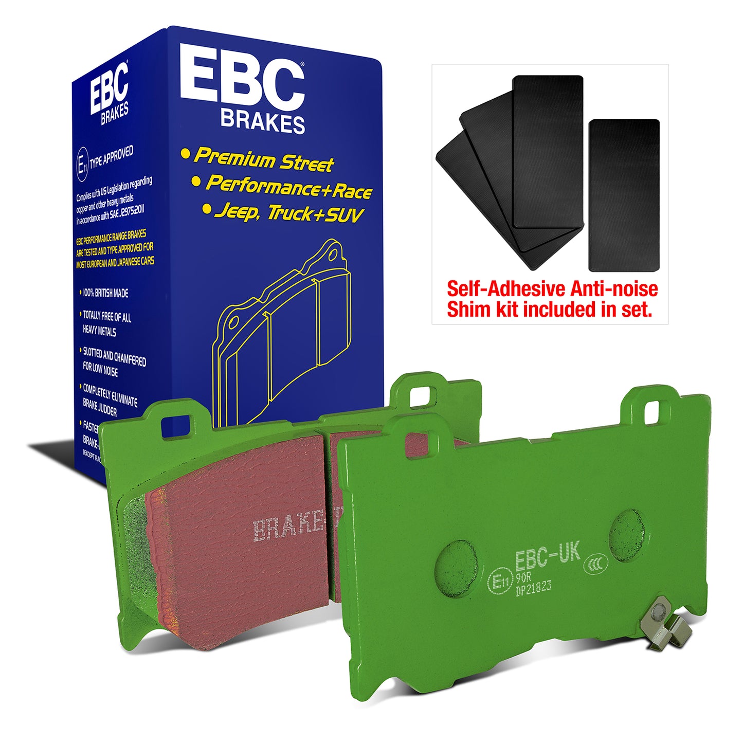 EBC Greenstuff 2000 Series Sport Brake Pad Set (DP21823)