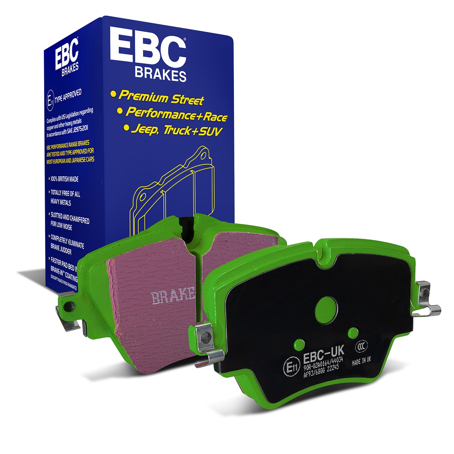 EBC Greenstuff 2000 Series Sport Brake Pad Set (DP22245)