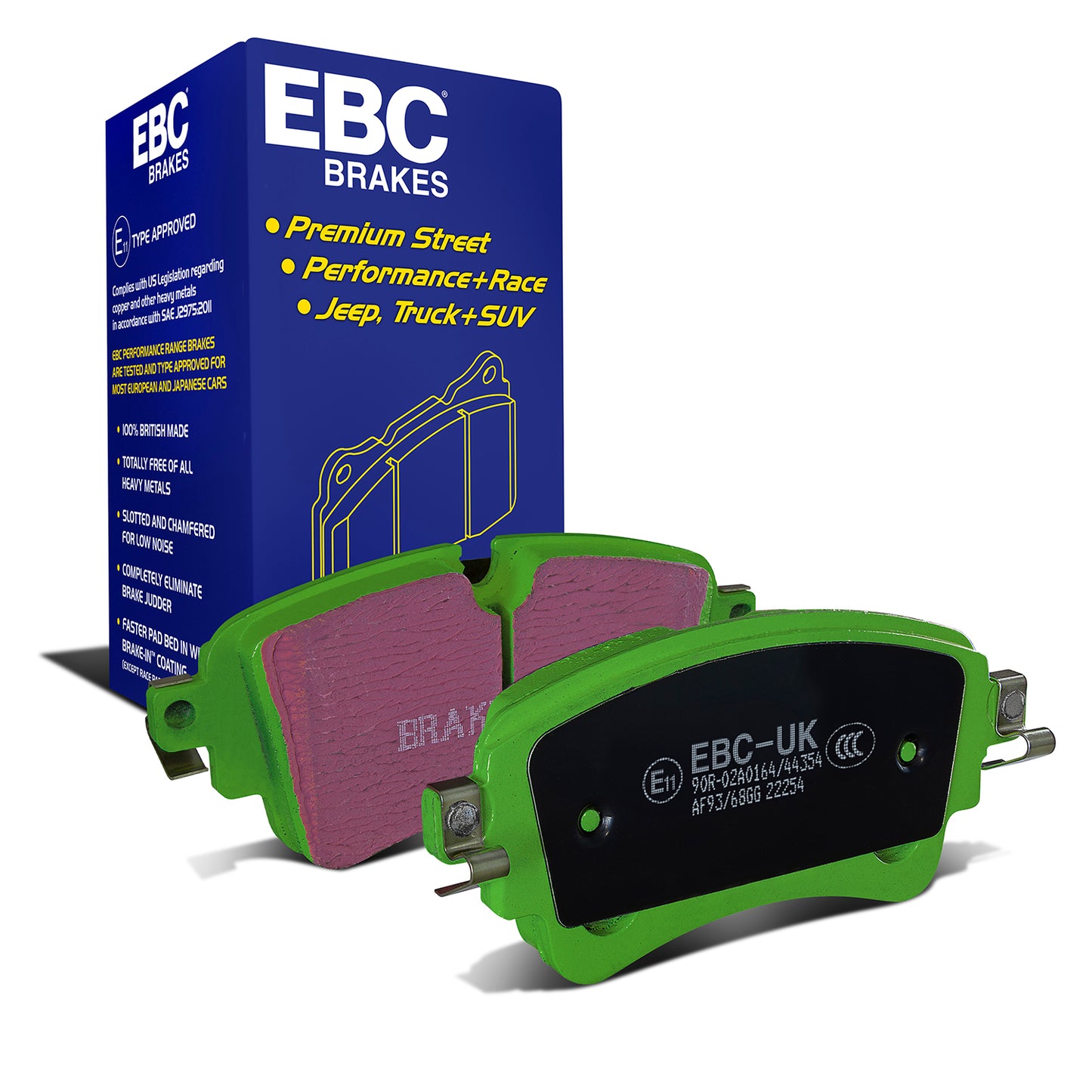 EBC Greenstuff 2000 Series Sport Brake Pad Set (DP22254)