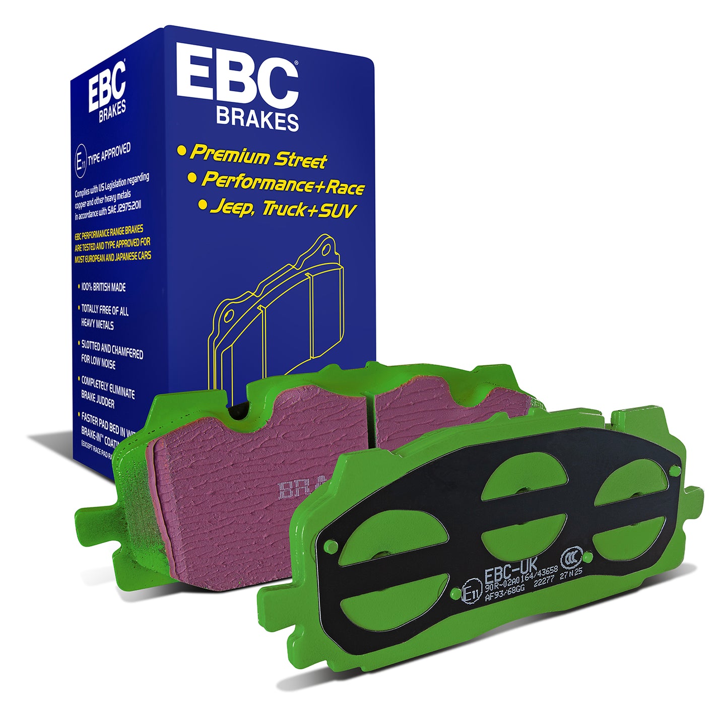 EBC Greenstuff 2000 Series Sport Brake Pad Set (DP22277)