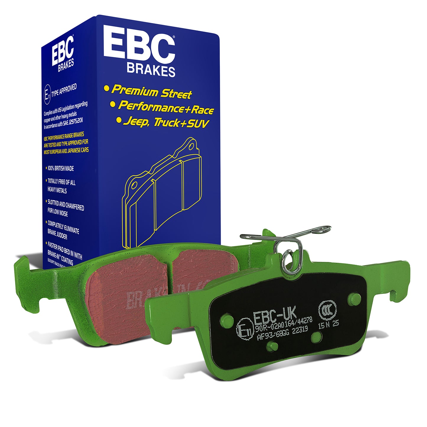 EBC Greenstuff 2000 Series Sport Brake Pad Set (DP22319)