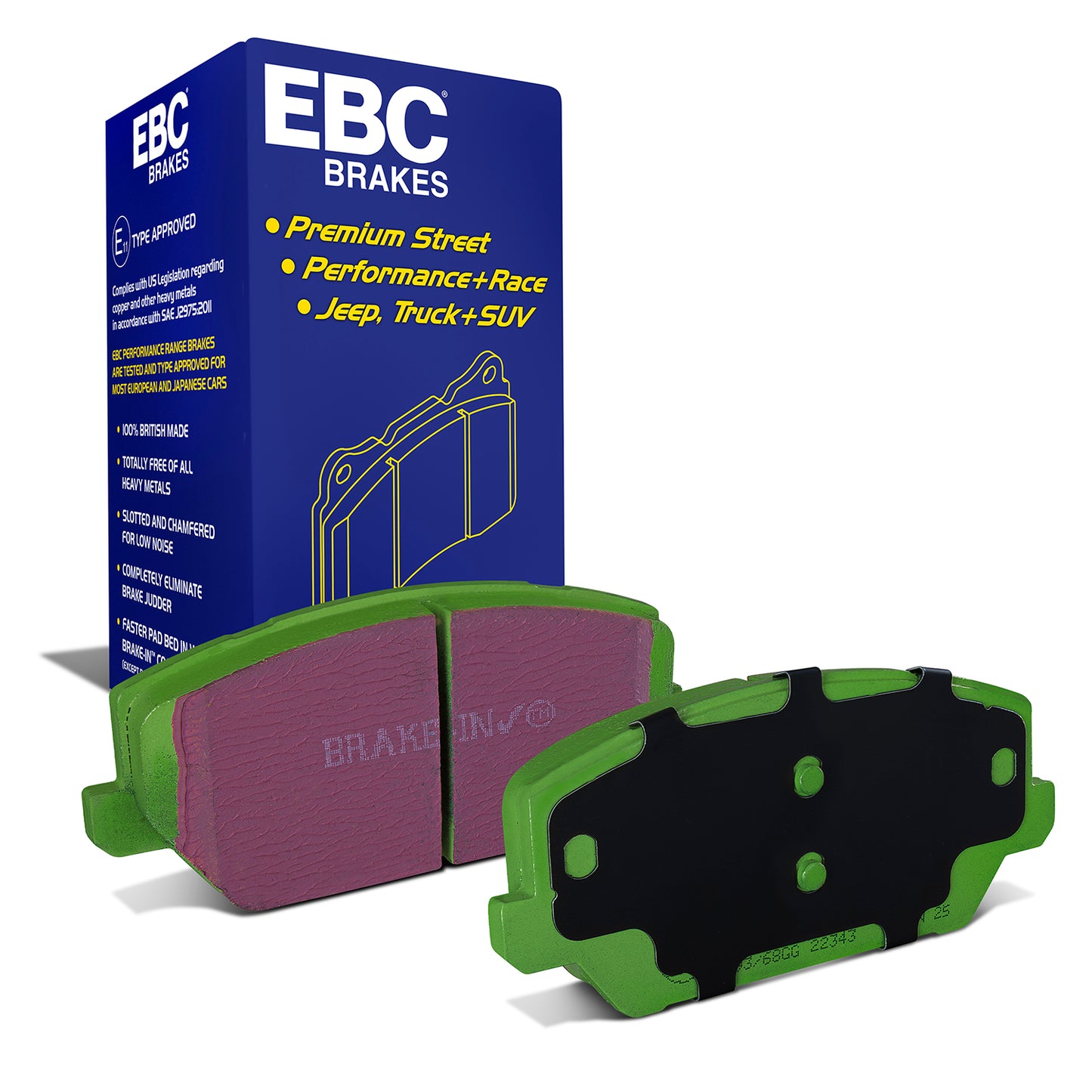 EBC Greenstuff 2000 Series Sport Brake Pad Set (DP22343)