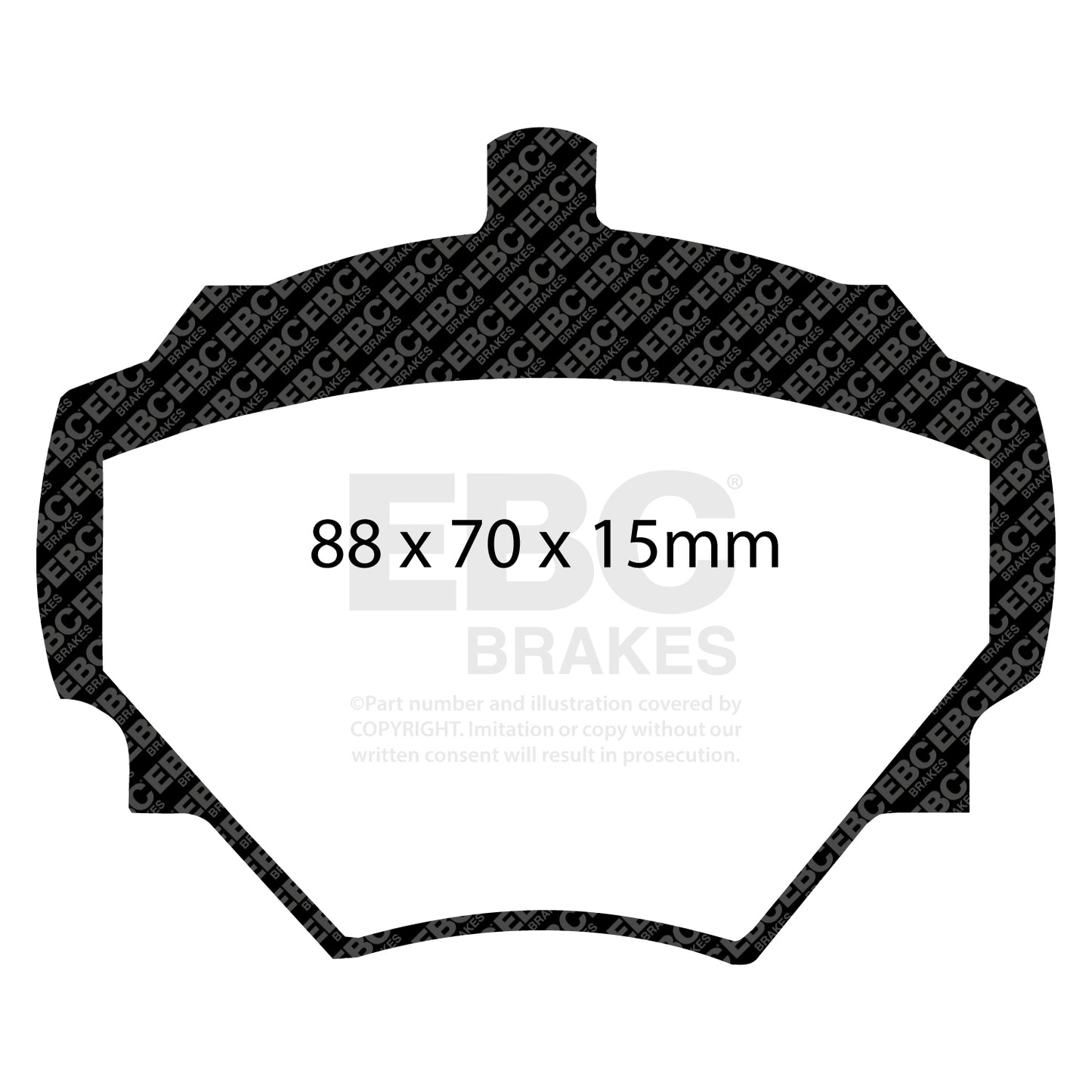 EBC ED Brake Pad Light Truck, Jeep and SUV Set (ED9294)