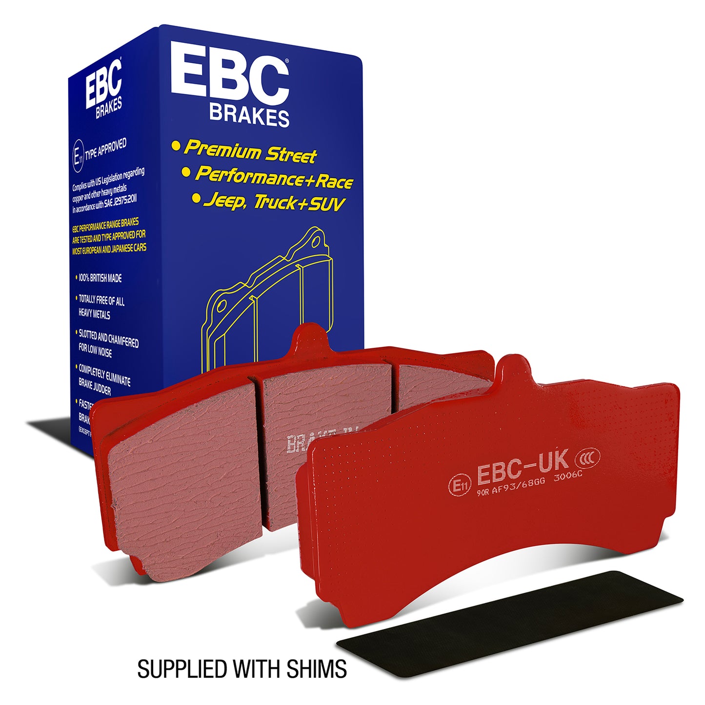 EBC Redstuff 3000 Series Sport Brake Pad Set (DP3006C)