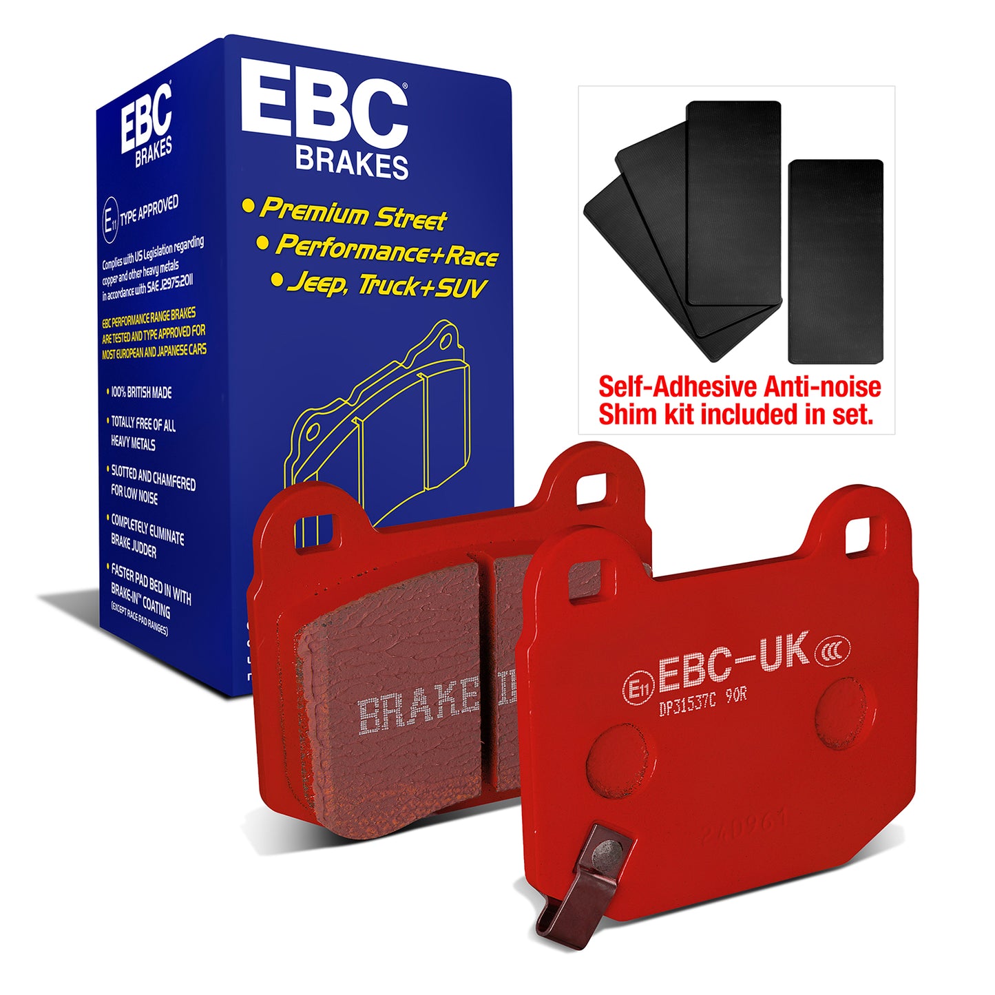 EBC Redstuff 3000 Series Sport Brake Pad Set (DP31537C)