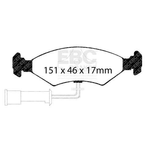EBC Greenstuff 2000 Series Sport Brake Pad Set (DP2389)