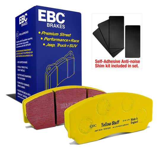 EBC Yellowstuff 4000 Series Street and Track Brake Pad Set (DP4002R)