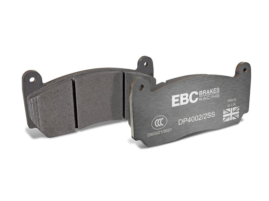 Replacement Stainless Steel Plate Yellowstuff Street and Track Brake Pads for EBC Calipers (DP4002/2SS)