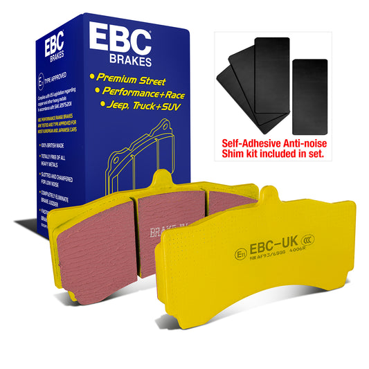 EBC Yellowstuff 4000 Series Street and Track Brake Pad Set (DP4006R)