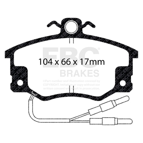 EBC Brakes Pad and Disc Full vehicle Kit (PD40K1015)