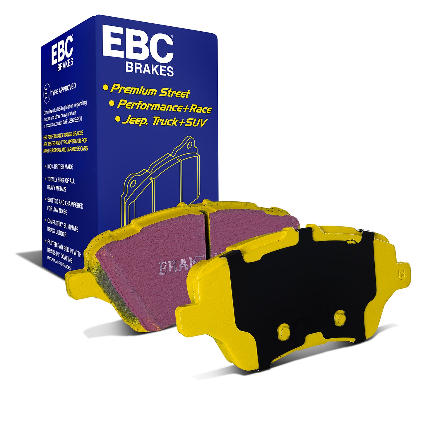 EBC Yellowstuff 4000 Series Street and Track Brake Pad Set (DP42149R)