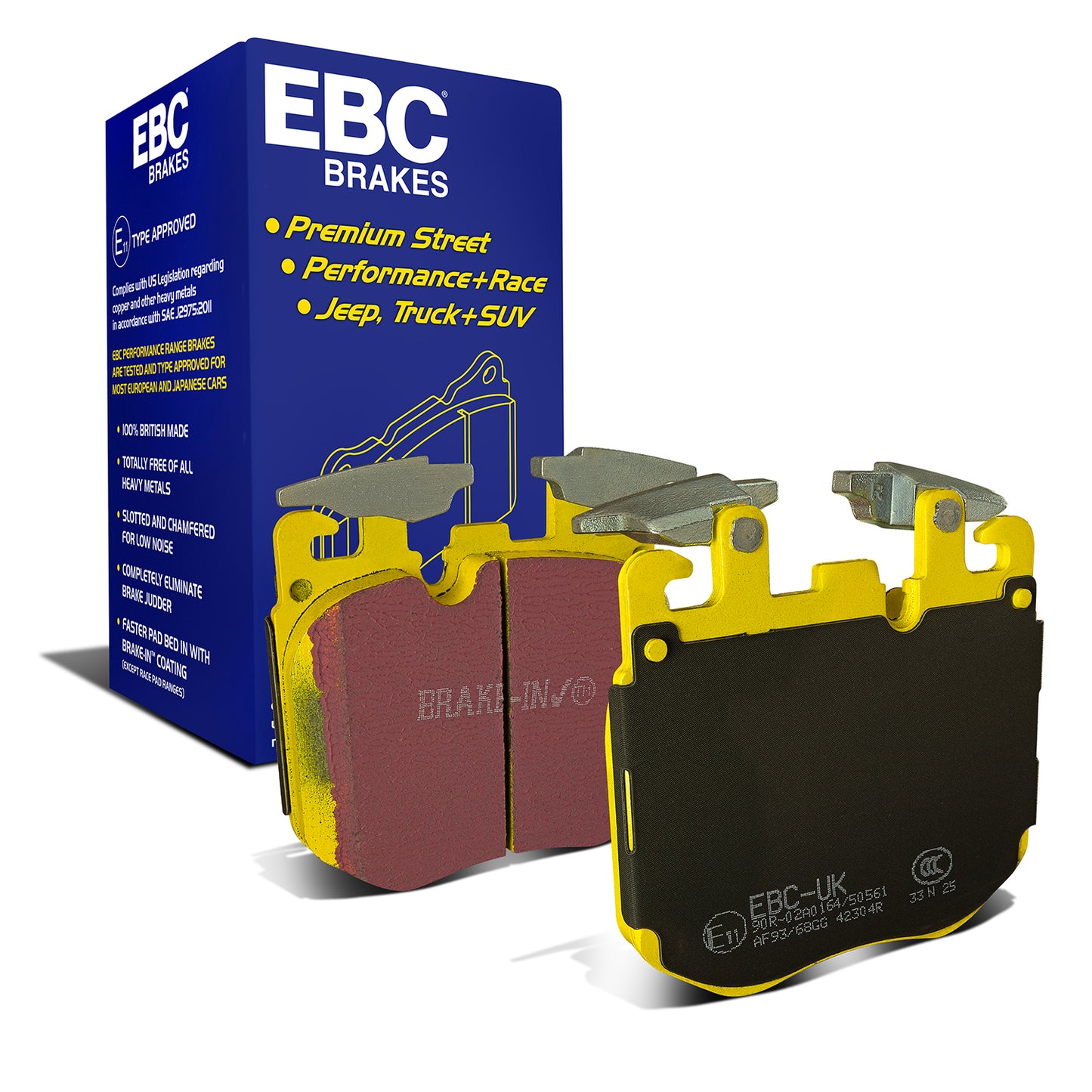 EBC Yellowstuff 4000 Series Street and Track Brake Pad Set (DP42304R)
