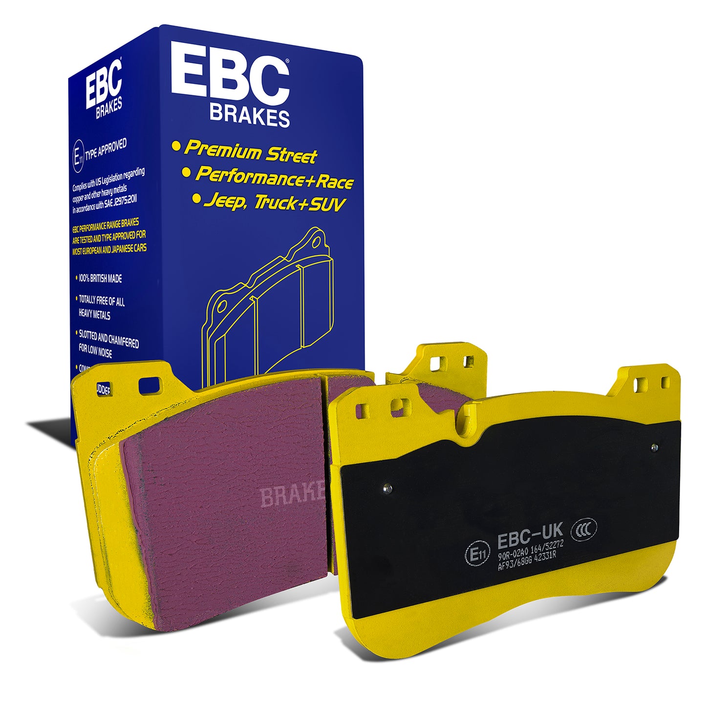 EBC Yellowstuff 4000 Series Street and Track Brake Pad Set (DP42331R)