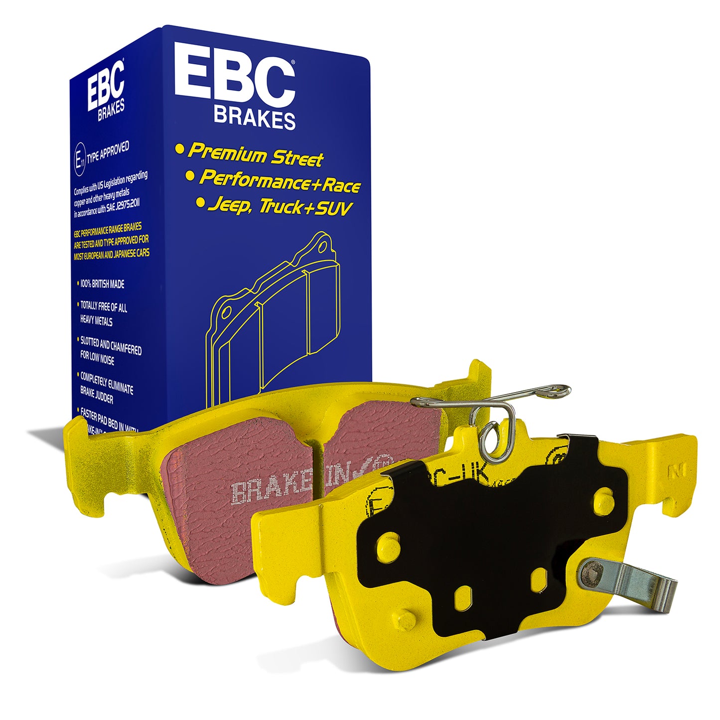 EBC Yellowstuff 4000 Series Street and Track Brake Pad Set (DP42402R)