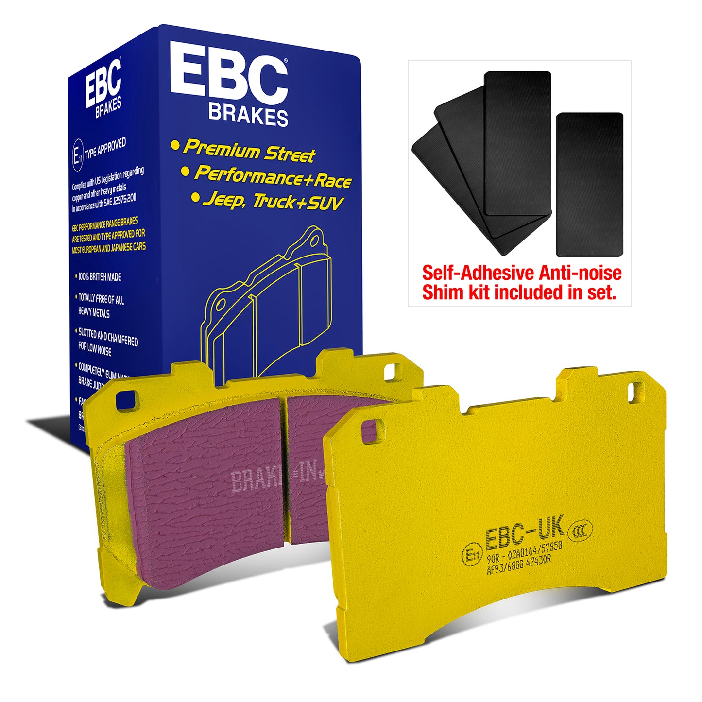 EBC Yellowstuff 4000 Series Street and Track Brake Pad Set (DP42430R)
