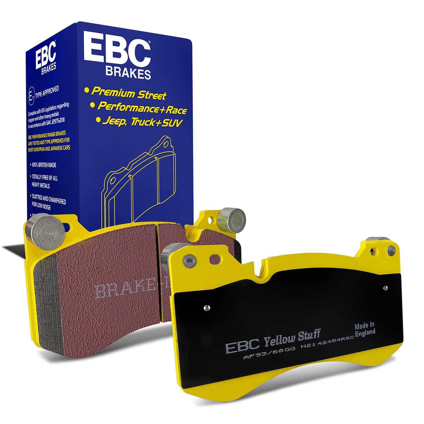EBC Yellowstuff 4000 Series Street and Track Brake Pad Set (DP42454R)