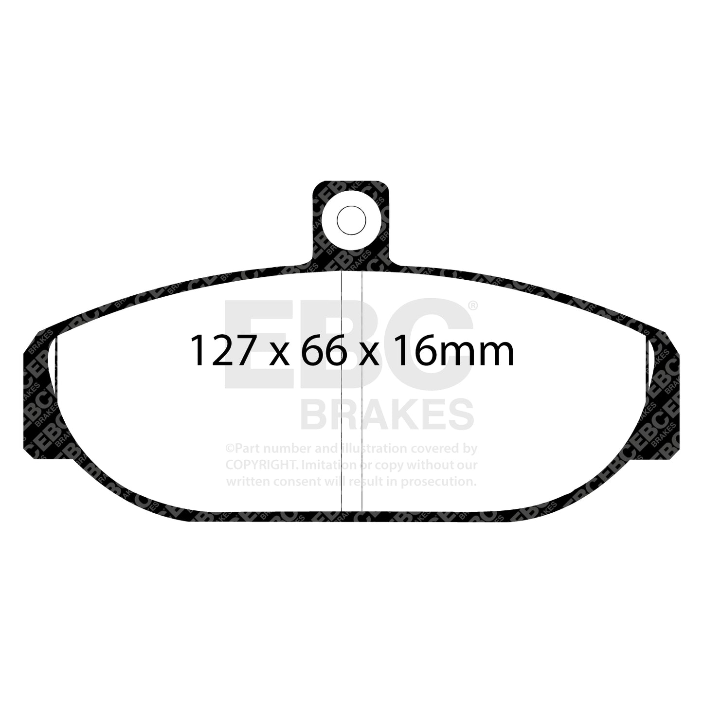 EBC Greenstuff 2000 Series Sport Brake Pad Set (DP2435)