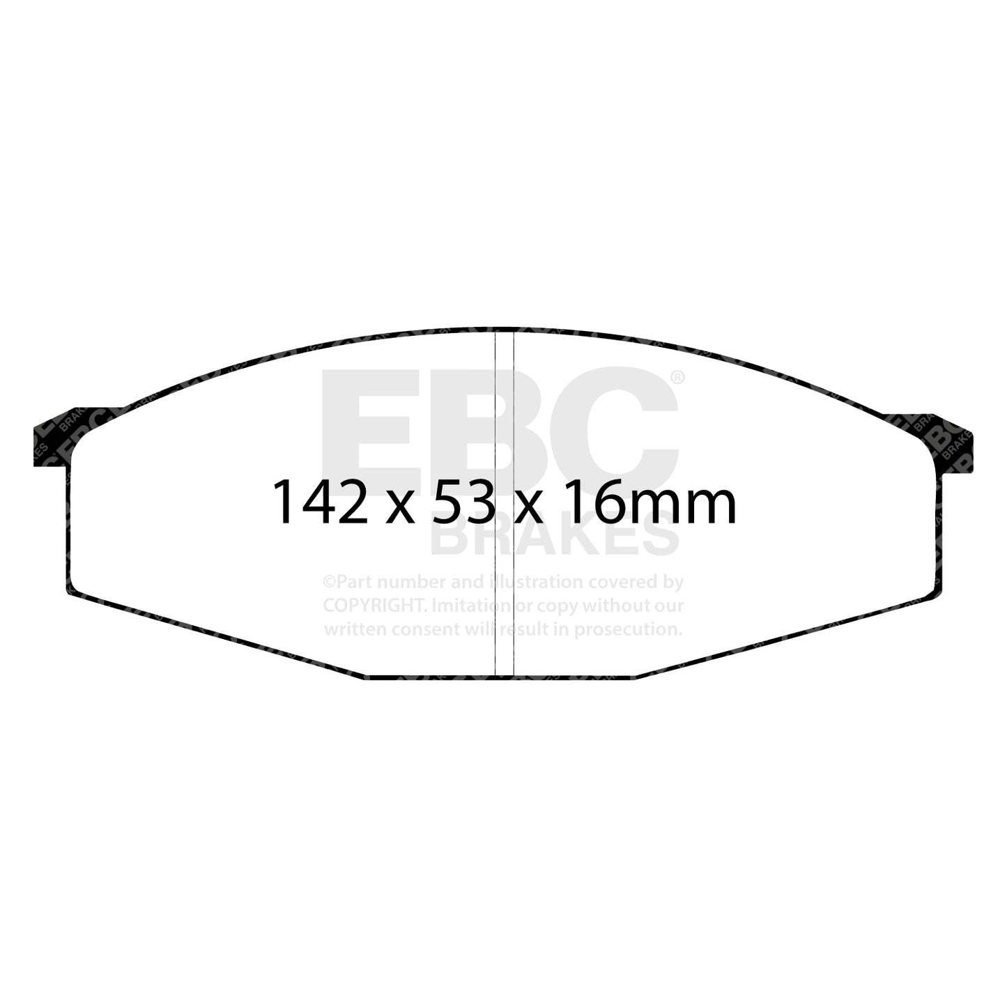 EBC Greenstuff 6000 Series Truck and SUV Brake Pad Set (DP6445)