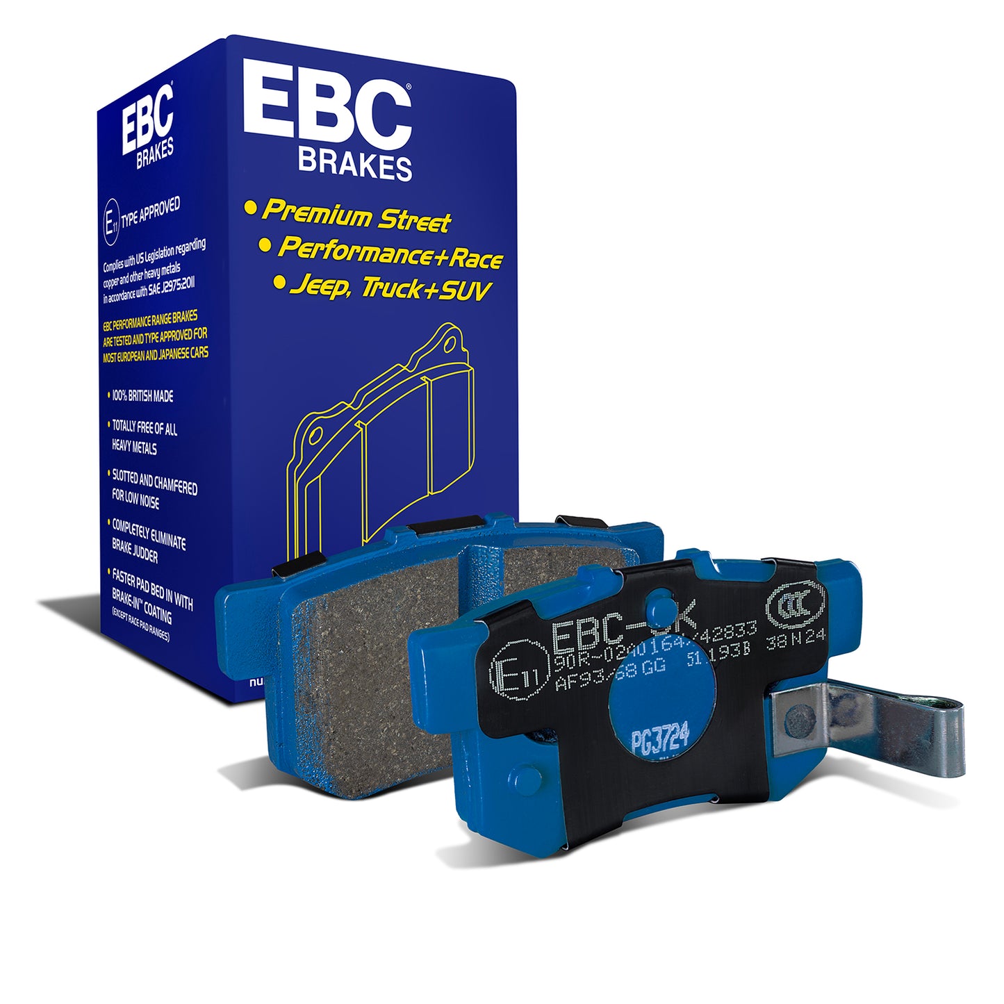 EBC Bluestuff B Super-Street & Trackday Brake Pads (DP51193B)