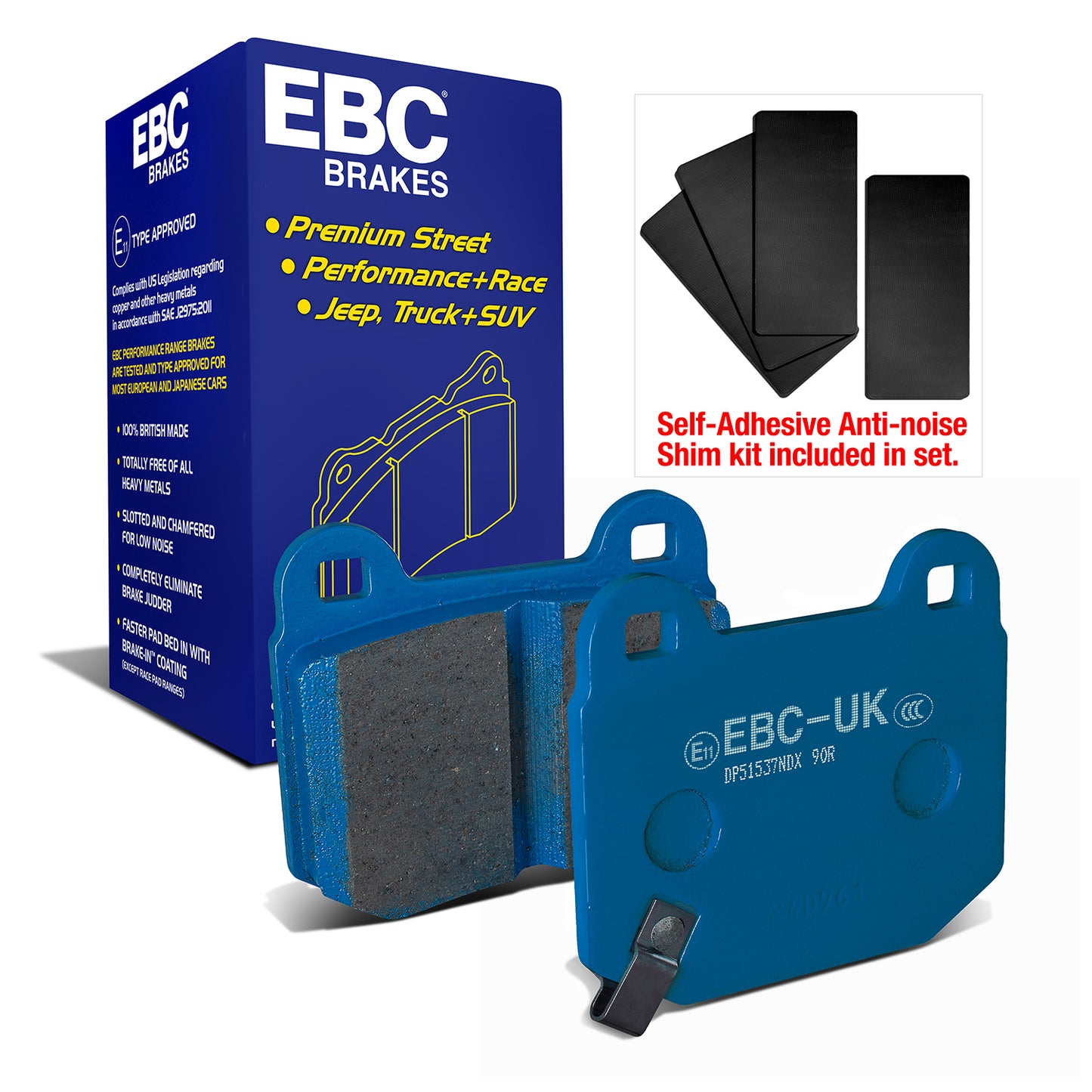 EBC Bluestuff NDX Trackday Brake Pad Set (DP51537NDX)