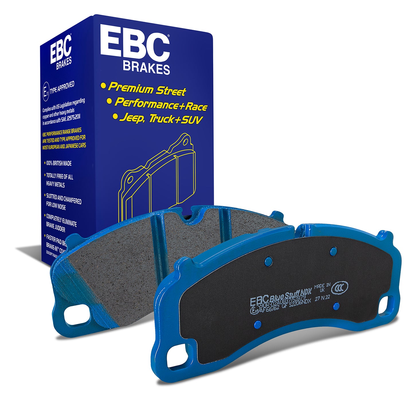 EBC Bluestuff NDX Trackday Brake Pad Set (DP52206NDX)