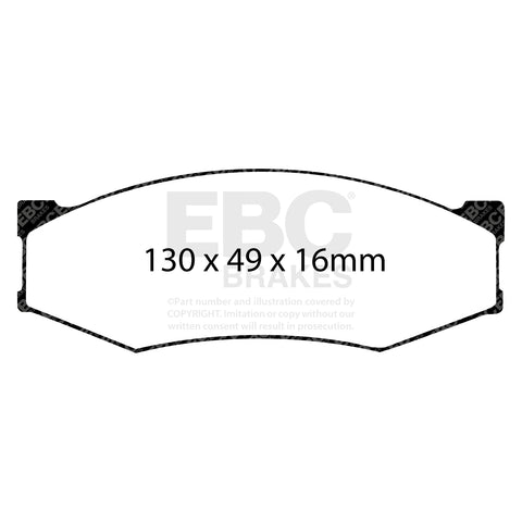 EBC Redstuff 3000 Series Sport Brake Pad Set (DP3538C)