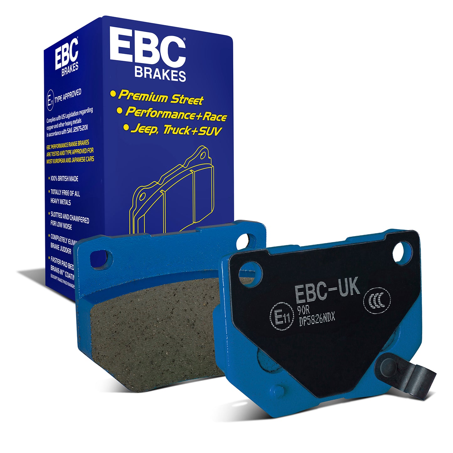 EBC Bluestuff NDX Trackday Brake Pad Set (DP5826NDX)