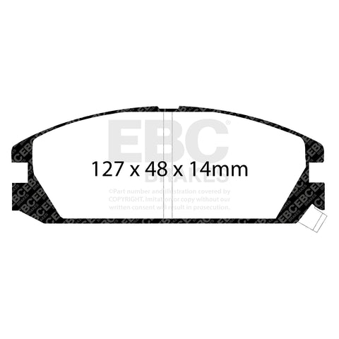 EBC Greenstuff 2000 Series Sport Brake Pad Set (DP2623)