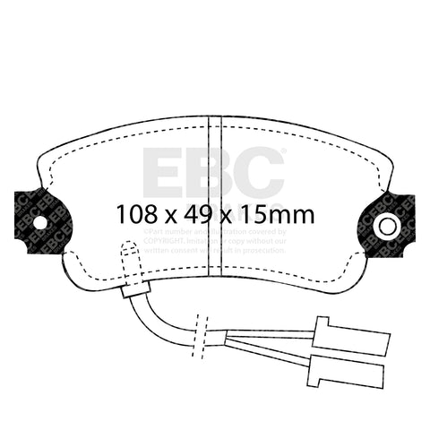 EBC Brakes Pad and Disc Kit (PDKF008)