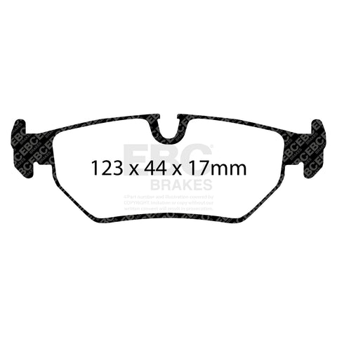 EBC Greenstuff 2000 Series Sport Brake Pad Set (DP2690/2)