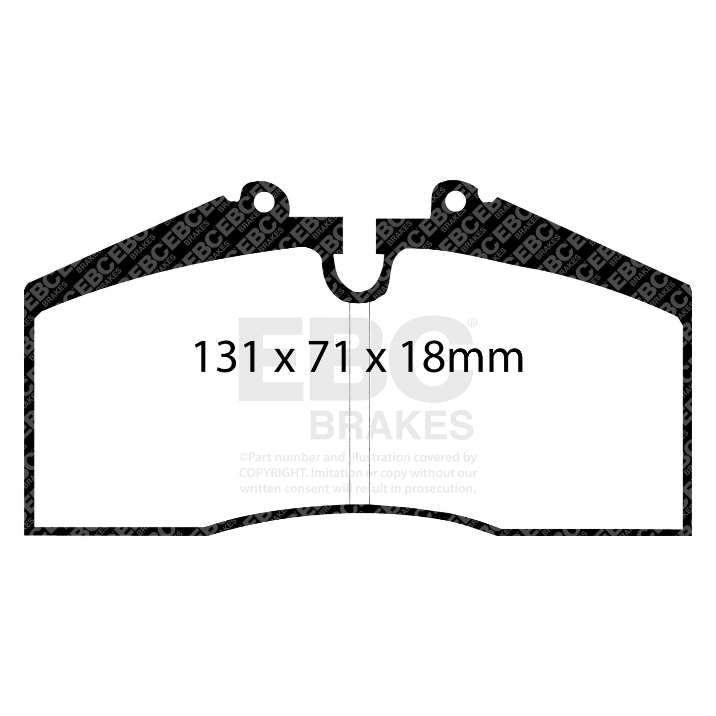 EBC Racing RP-1 Track and Race Brake Pads (DP8767RP1)