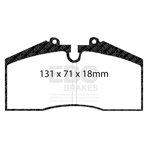 EBC Brakes RP1 Racing Pad (DP8767RP1) Front