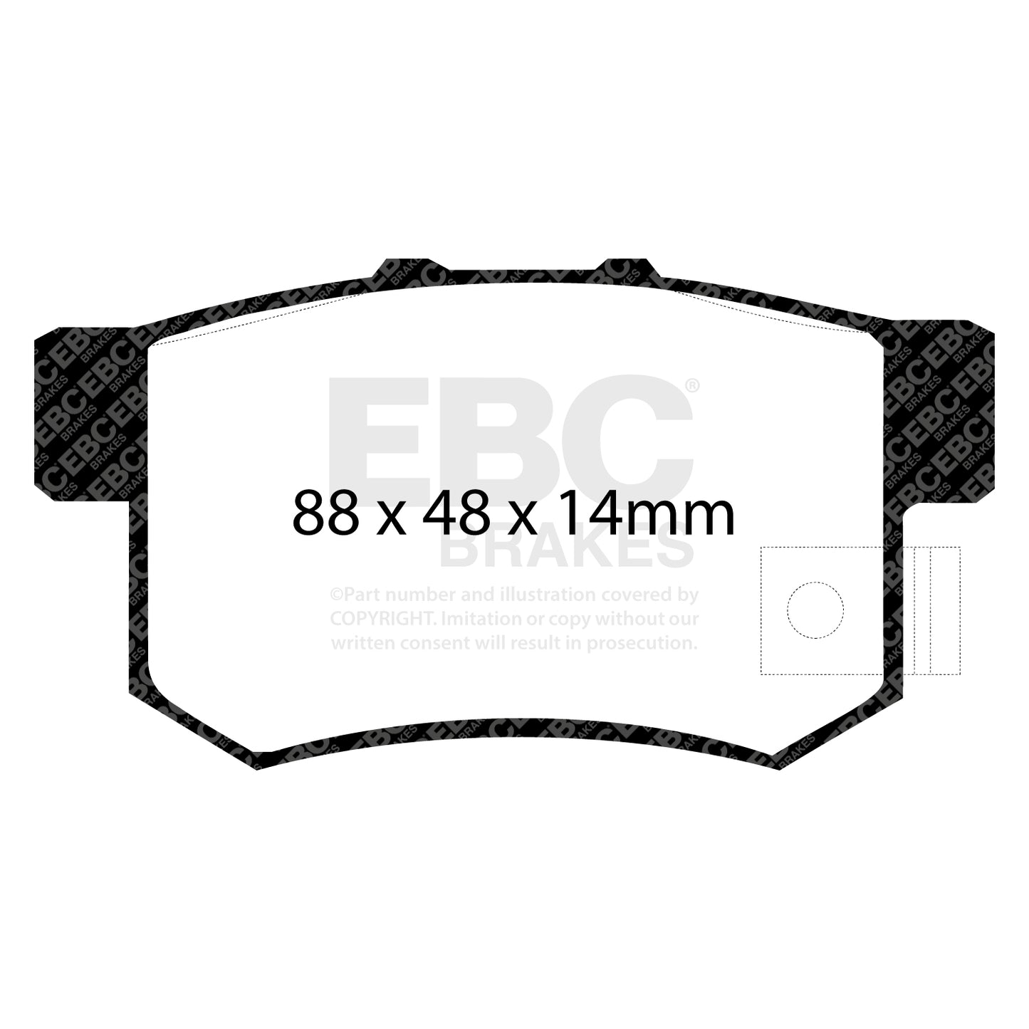 EBC Ultimax OE Replacement Brake Pad Set (DP781/2)