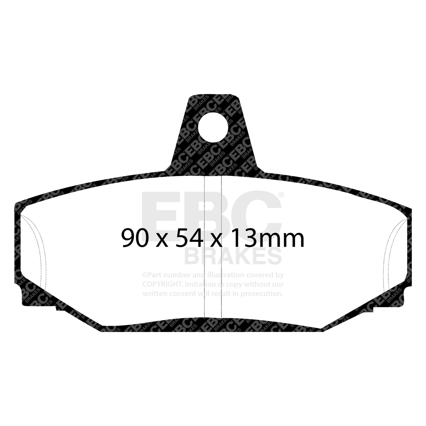 EBC Yellowstuff 4000 Series Street and Track Brake Pad Set (DP4793R)