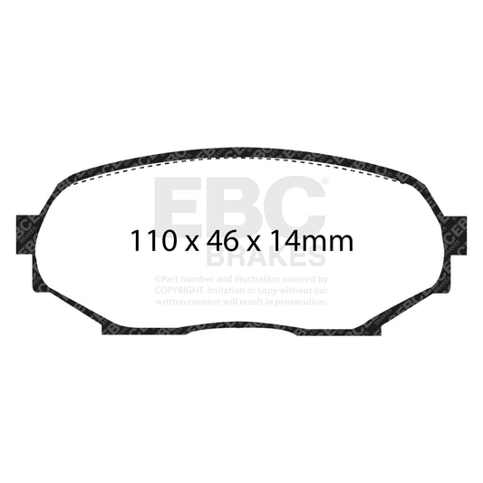 EBC Racing RP-X Track and Race Brake Pads (DP8802RPX)