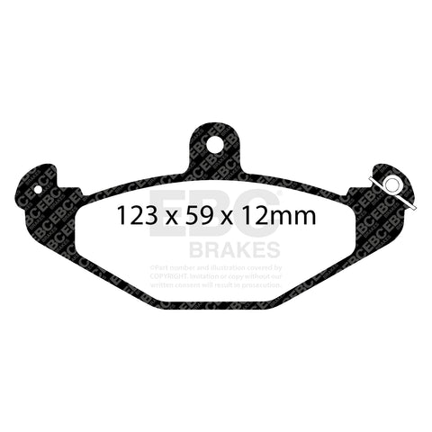 EBC RP1 Brake Pads DP8885/2RP1 Rear
