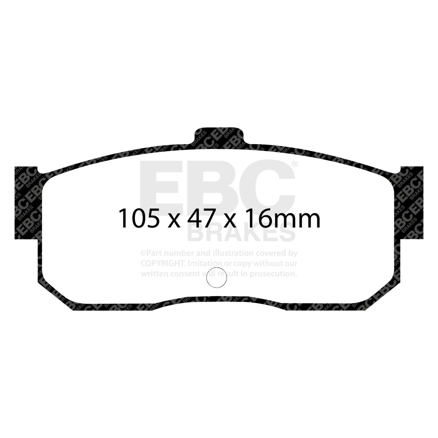 EBC Yellowstuff 4000 Series Street and Track Brake Pad Set (DP4889R)