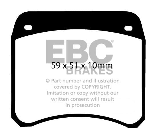 EBC Orangestuff 9000 Series Race Brake Pad Set (DP9128)