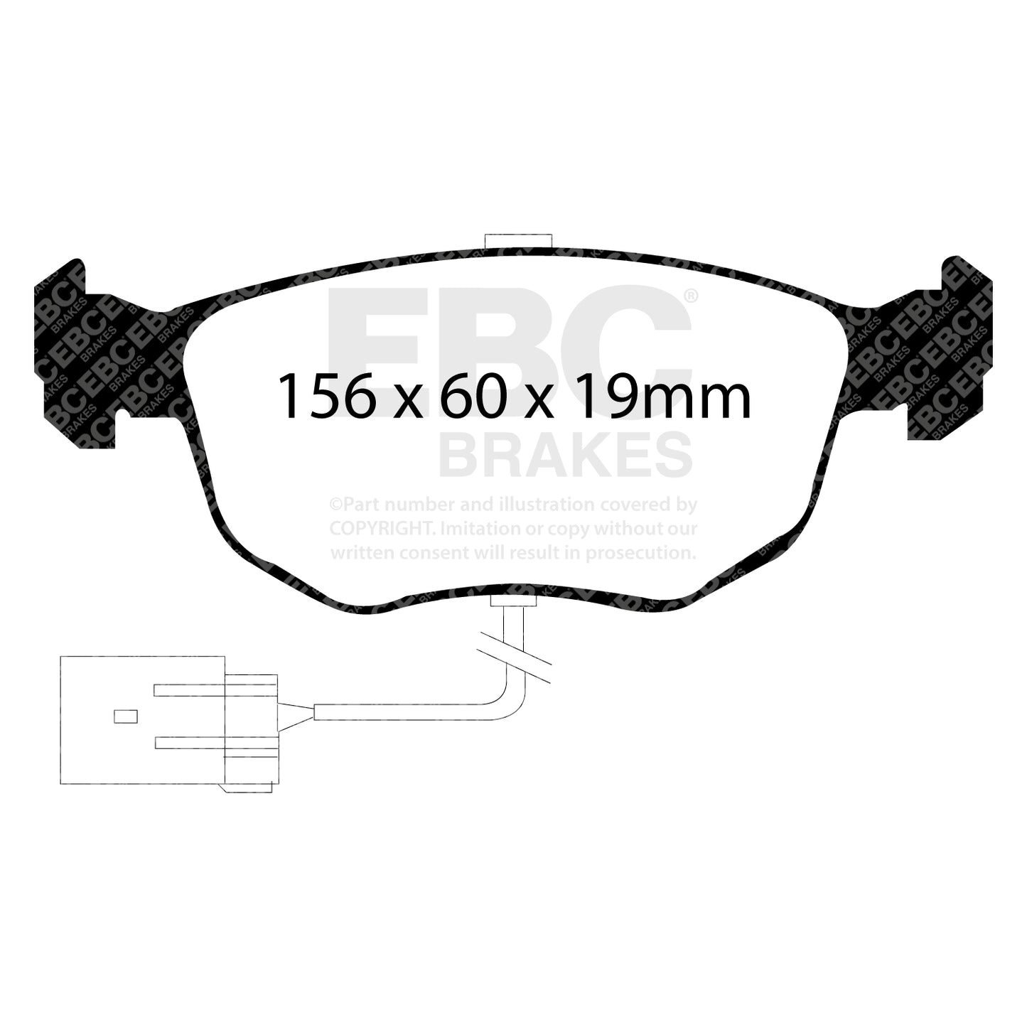 EBC Yellowstuff 4000 Series Street and Track Brake Pad Set (DP4956R)