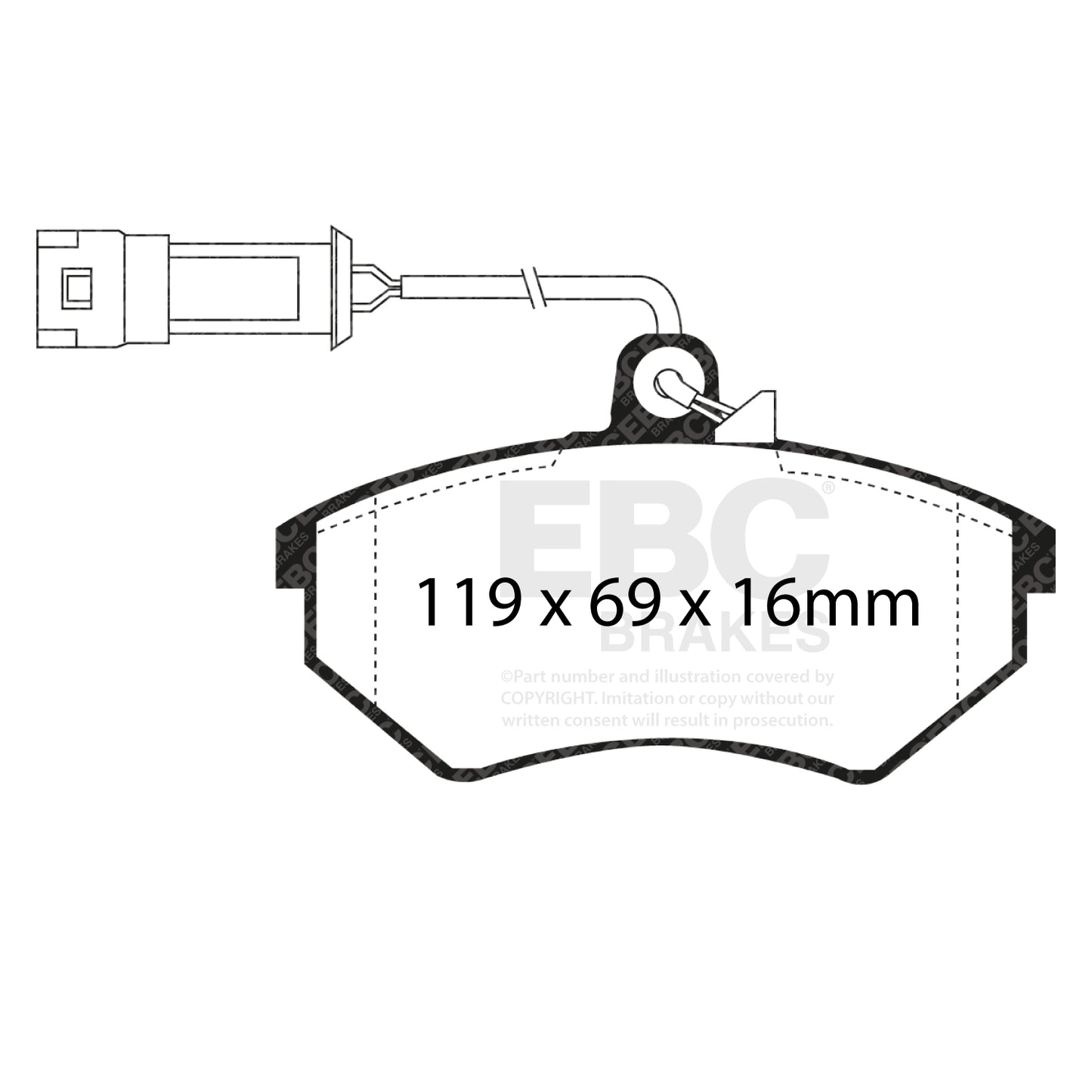 EBC Brakes Pad  and  Disc Kit (PD01KF1535)