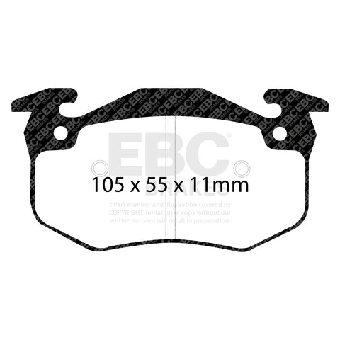 EBC Redstuff 3000 Series Sport Brake Pad Set (DP3983C)